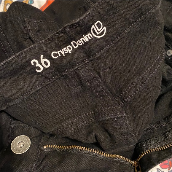 Crispy Denim Black Jeans - Picture 1 of 3